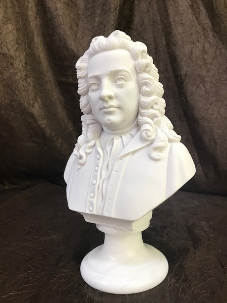 George Frideric Handel Sculpture Portrait Bust Statue Head Figurine